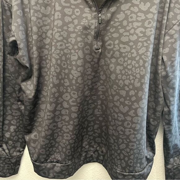 Avia Women's Fleece Lined Quarter Zip Pullover Leopard Print Size XXL (20) - Picture 10 of 12